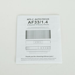 VILTROX AF 33mm F1.4 (フジフイルムX用)