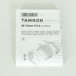 TAMRON 28-75mm F/2.8 Di III VXD G2 (Model A063) [ソニーE用]