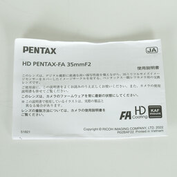 PENTAX HD PENTAX-FA 35mmF2