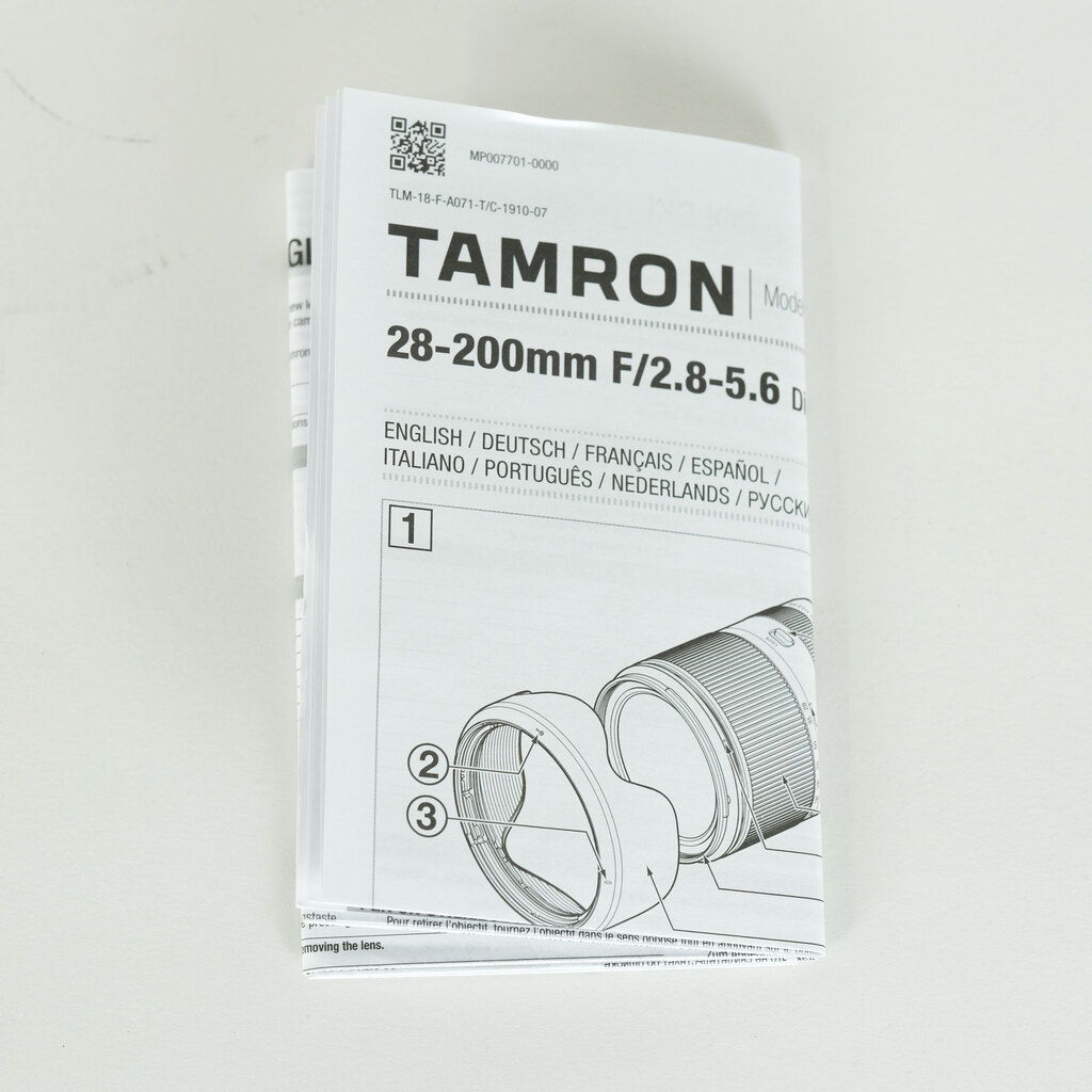 TAMRON 28-200mm F/2.8-5.6 Di III RXD (Model A071) [ソニーE用]