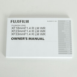FUJIFILM XF18mmF1.4 R LM WR FUJIFILM XF18mmF1.4 R LM WR