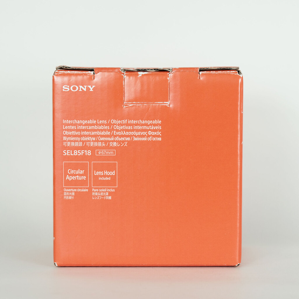 SONY FE 85mm F1.8 SEL85F18