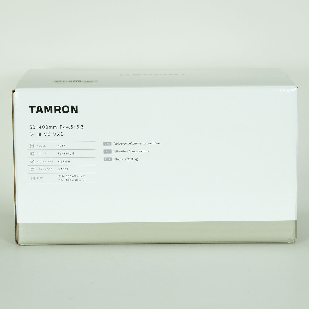 TAMRON 50-400mm F/4.5-6.3 Di III VC VXD (Model A067) [ソニーE用]