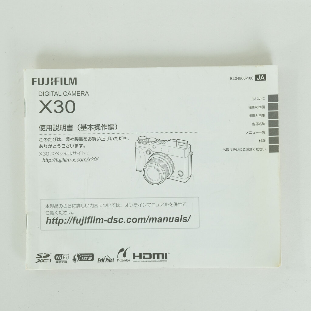 FUJIFILM X30 ブラック