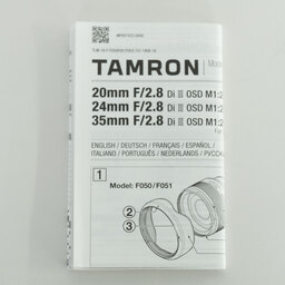 TAMRON 20mm F/2.8 Di III OSD M1:2 (Model F050) [ソニーE用]