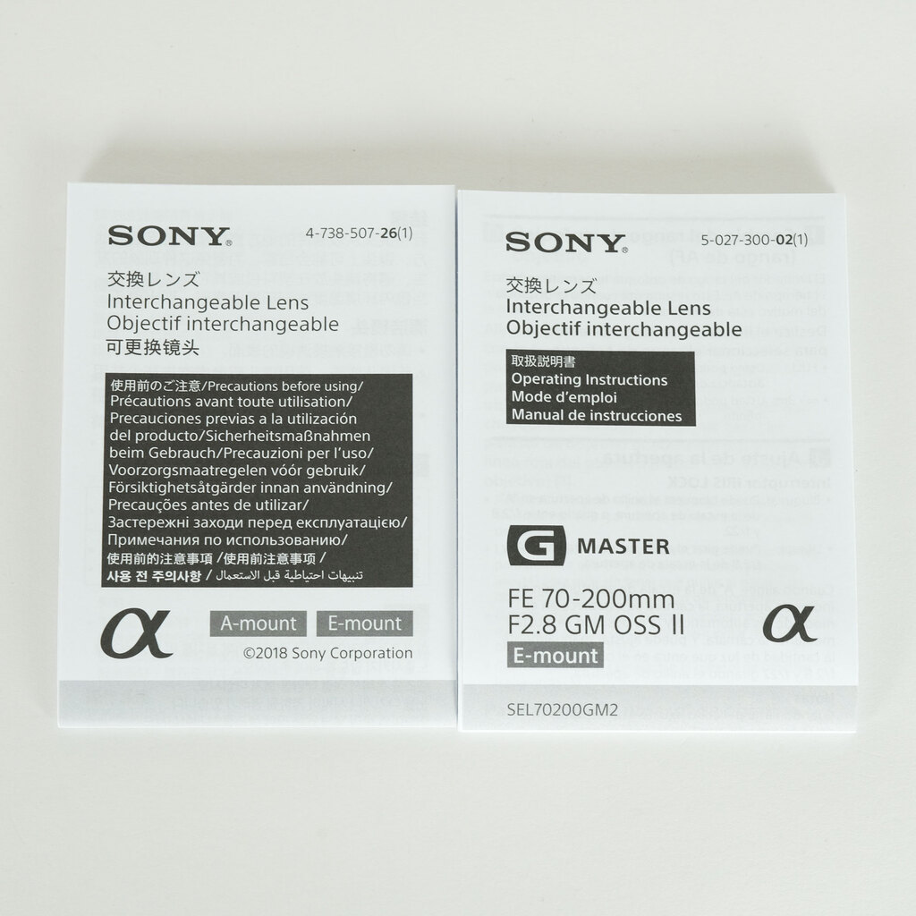 SONY FE 70-200mm F2.8 GM OSS II SEL70200GM2