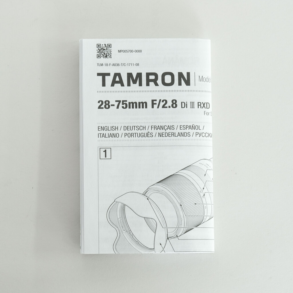 TAMRON 28-75mm F/2.8 Di III RXD (Model A036) [ソニーE用]