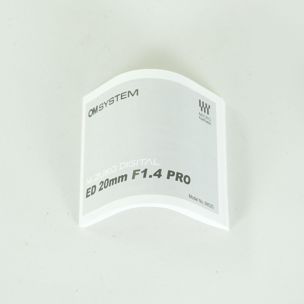 OLYMPUS M.ZUIKO DIGITAL ED 20mm F1.4 PRO