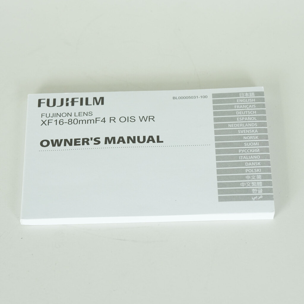 FUJIFILM XF16-80mmF4 R OIS WR