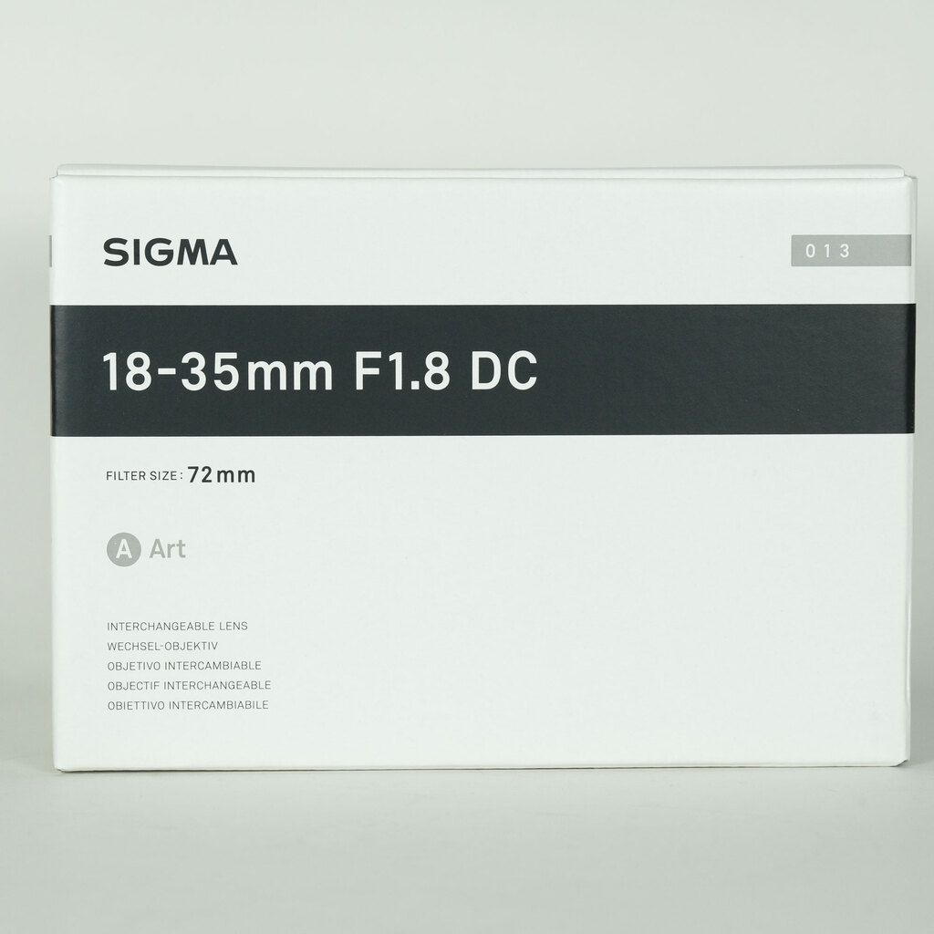 SIGMA 18-35mm F1.8 DC HSM｜Art [キヤノンEF用]