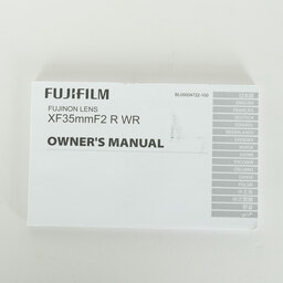 FUJIFILM XF35mmF2 R WR