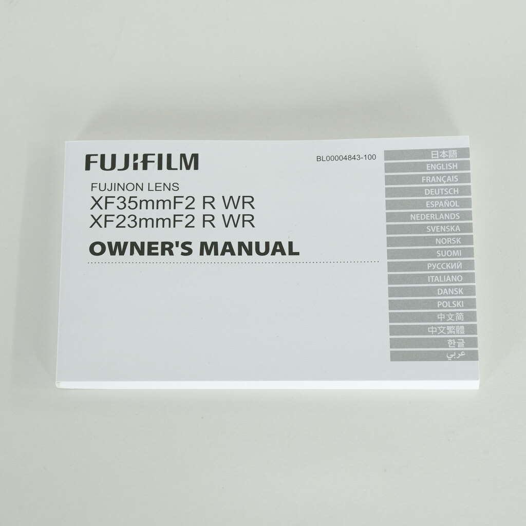 FUJIFILM XF35mmF2 R WR
