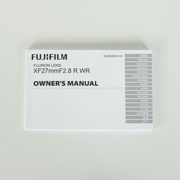 FUJIFILM XF27mmF2.8 R WR FUJIFILM XF27mmF2.8 R WR
