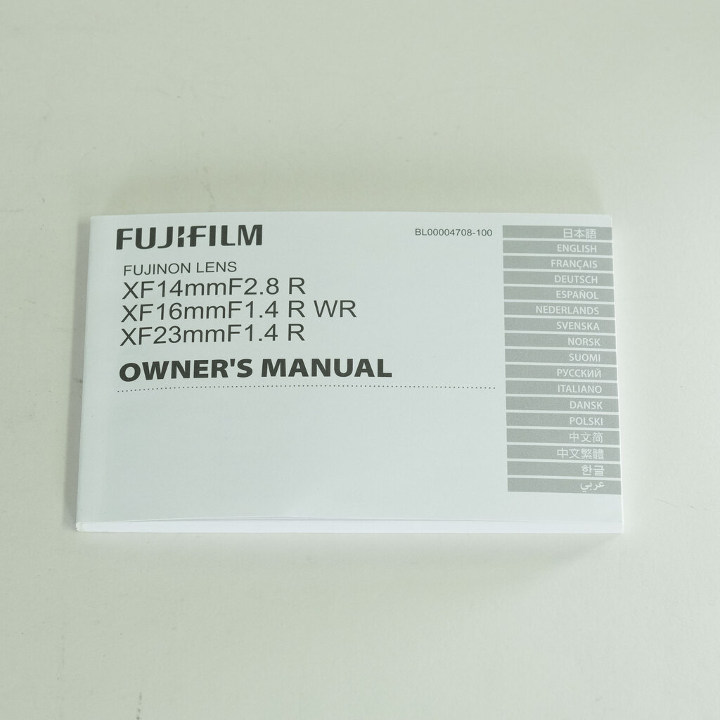 FUJIFILM XF16mmF1.4 R WR