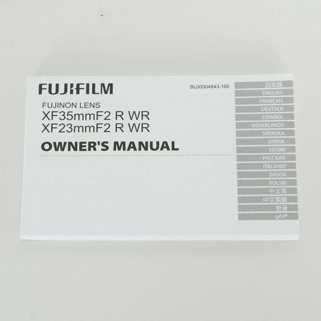 FUJIFILM XF23mmF2 R WR