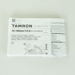 TAMRON 70-180mm F/2.8 Di III VC VXD G2（Model A065） [ソニーE用]