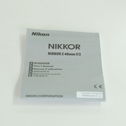 Nikon NIKKOR Z 40mm f/2