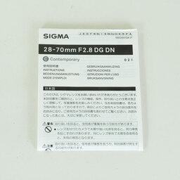 SIGMA 28-70mm F2.8 DG DN ｜Contemporary[ソニーE用]