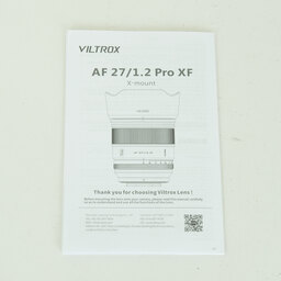 VILTROX AF 27mm F1.2 Pro (フジフイルムX用)