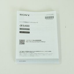 SONY α6400(ILCE-6400) SONY α6400(ILCE-6400)