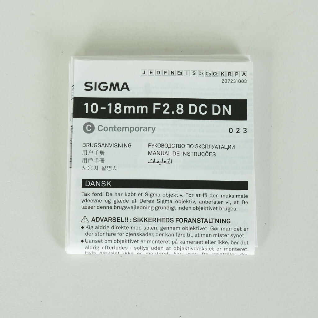 SIGMA 10-18mm F2.8 DC DN｜Contemporary [ソニーE用]