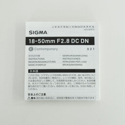 SIGMA 18-50mm F2.8 DC DN｜Contemporary [キヤノンRF用]
