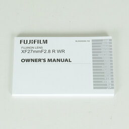 FUJIFILM XF27mmF2.8 R WR FUJIFILM XF27mmF2.8 R WR