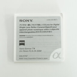 SONY Vario-Sonnar T* 24-70mm F2.8 ZA SSM SAL2470Z
