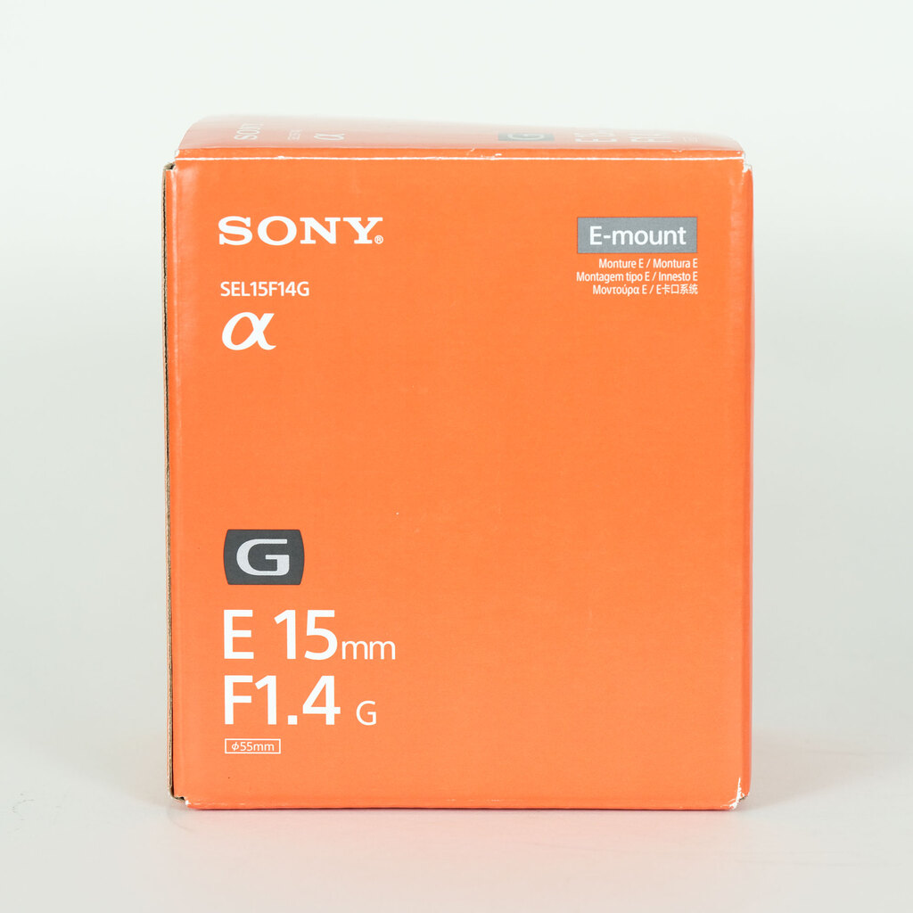 SONY E 15mm F1.4 G SEL15F14G