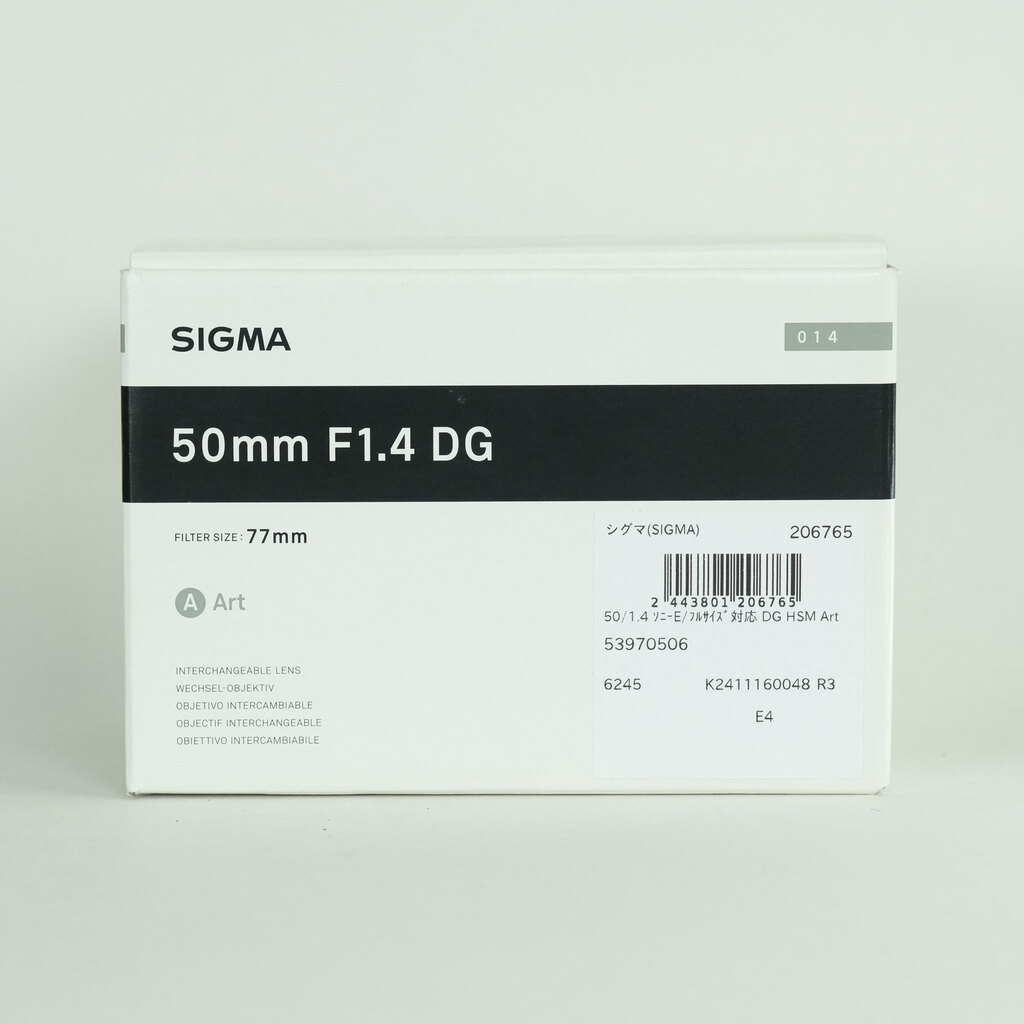 SIGMA 50mm F1.4 DG HSM｜Art [ソニーE用]
