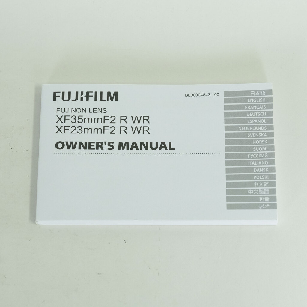 FUJIFILM XF35mmF2 R WR