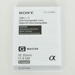 SONY FE 35mm F1.4 GM SEL35F14GM