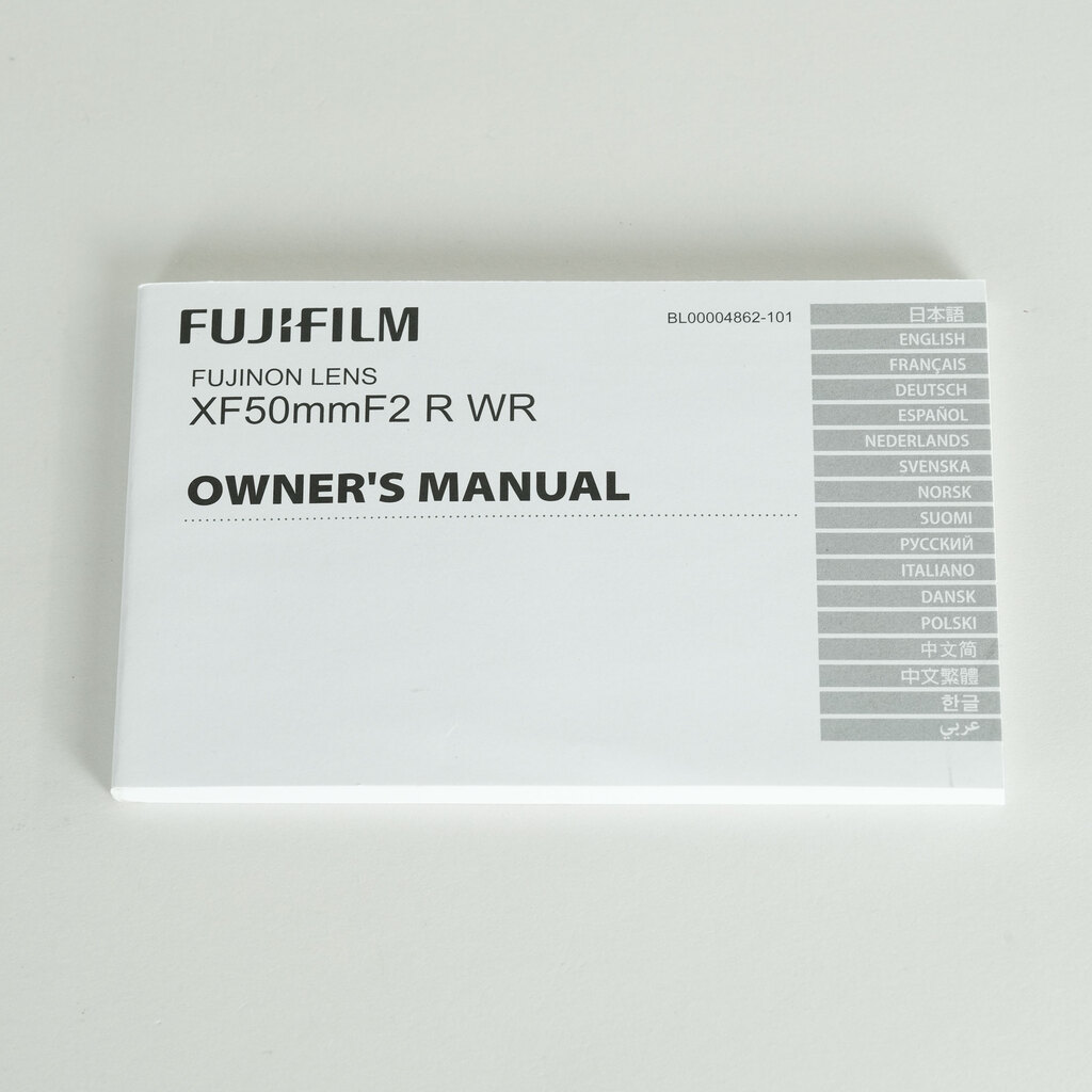 FUJIFILM XF50mmF2 R WR
