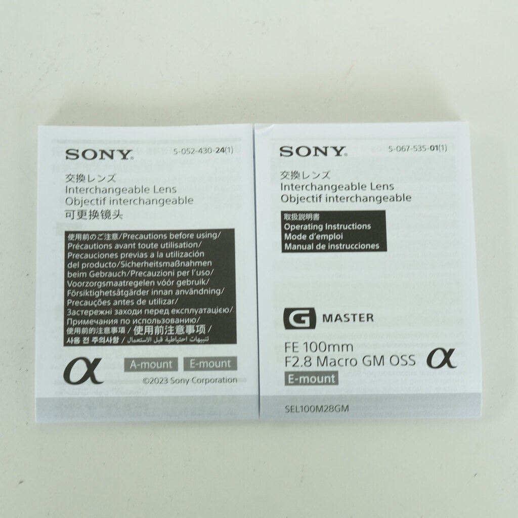SONY FE 100mm F2.8 Macro GM OSS SEL100M28GM SONY FE 100mm F2.8 Macro GM OSS SEL100M28GM