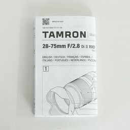 TAMRON 28-75mm F/2.8 Di III RXD (Model A036) [ソニーE用]