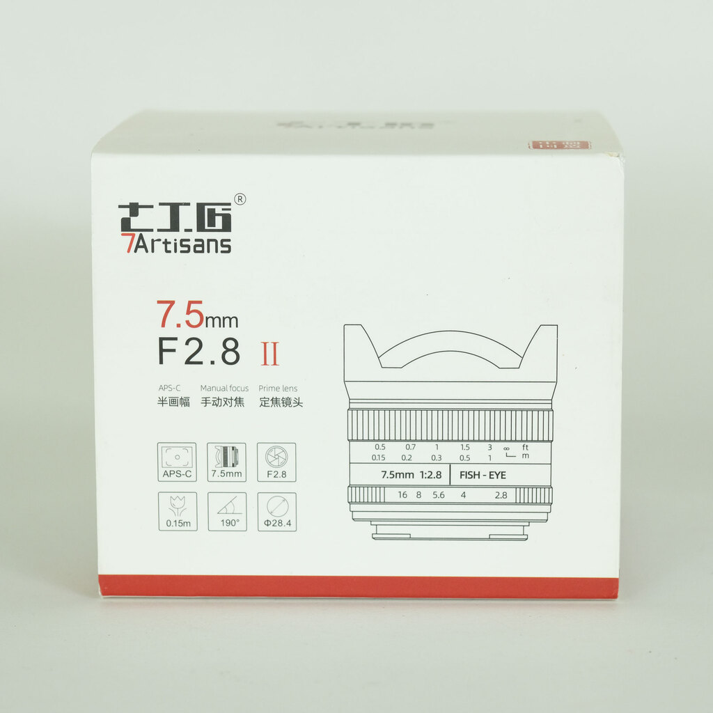 七工匠 7Artisans 7.5mm F2.8 FISH-EYE II ED (マイクロフォーサーズ用) ブラック