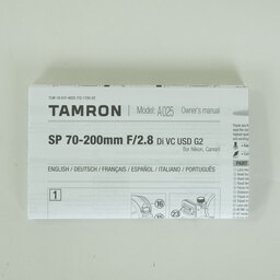 TAMRON SP 70-200mm F/2.8 Di VC USD G2 (Model A025) [ニコンF用]