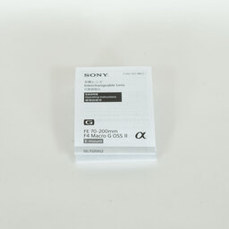 SONY FE70-200mm F4 Macro G OSS II SEL70200G2 SONY FE70-200mm F4 Macro G OSS II SEL70200G2