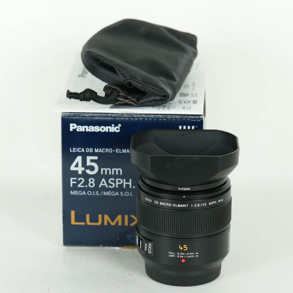 Panasonic LEICA DG MACRO-ELMARIT 45mm F2.8 ASPH. MEGA O.I.S.の出品