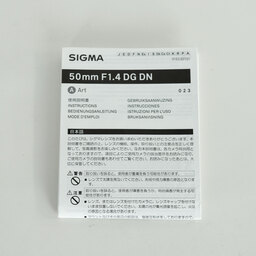 SIGMA 50mm F1.4 DG DN｜Art [ソニーE用]