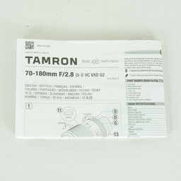 TAMRON 70-180mm F/2.8 Di III VC VXD G2（Model A065） [ソニーE用]