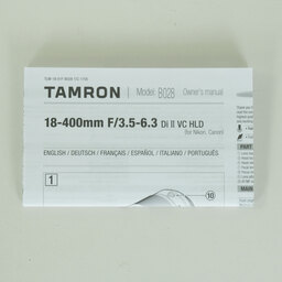 TAMRON 18-400mm F/3.5-6.3 Di II VC HLD (Model B028) [ニコン用]