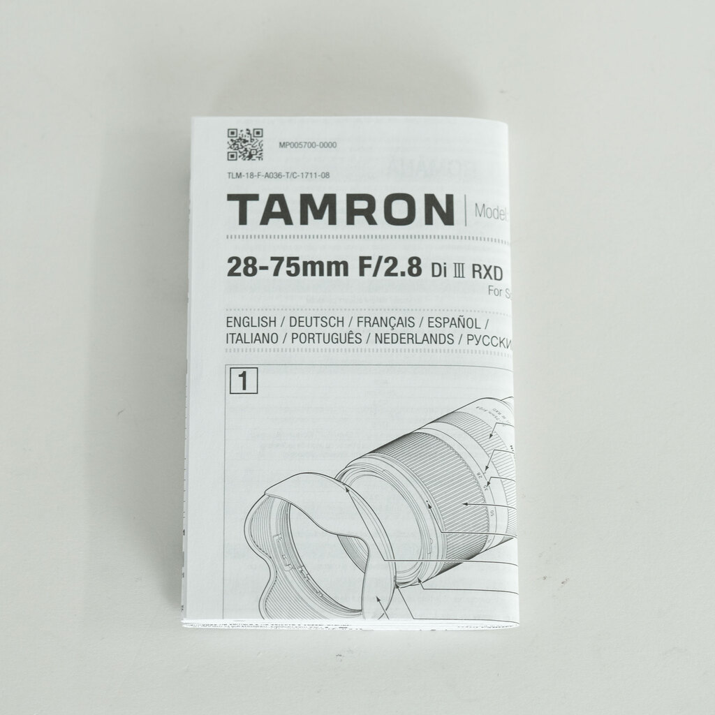 TAMRON 28-75mm F/2.8 Di III RXD (Model A036) [ソニーE用]