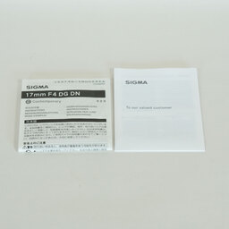 SIGMA 17mm F4 DG DN｜Contemporary [ソニーE用]