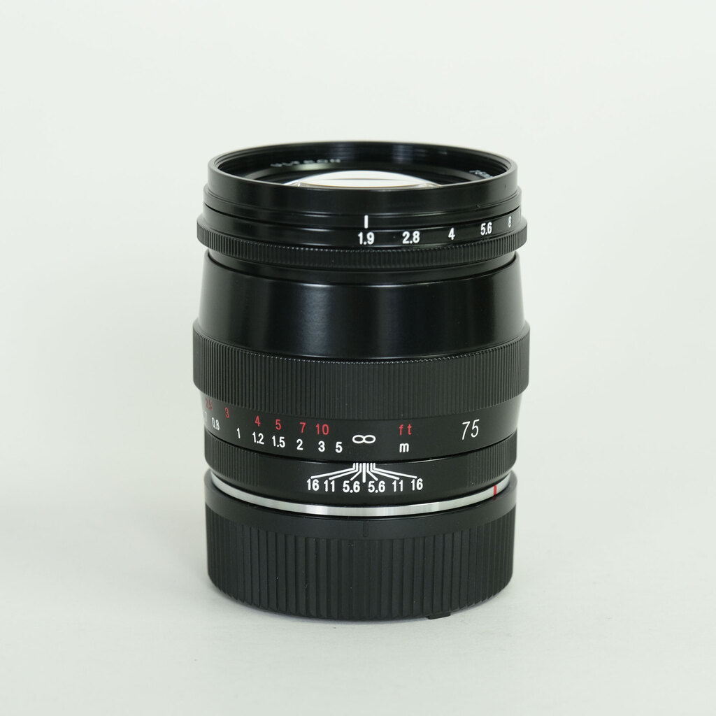 コシナ フォクトレンダー ULTRON 75mm F1.9 SC シングルコート ブラックペイント ライカM用