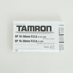 TAMRON SP 15-30mm F/2.8 Di VC USD (Model A012) [キヤノン用]