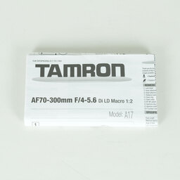 TAMRON 70-300mm F4-5.6 Di LD Macro/Model A17S(ソニーA用) TAMRON 70-300mm F4-5.6 Di LD Macro/Model A17S(ソニーA用)