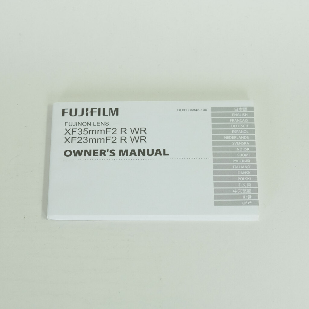 FUJIFILM XF35mmF2 R WR