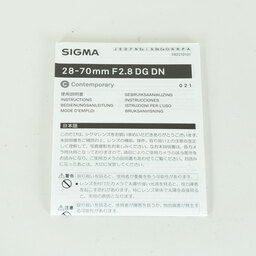 SIGMA 28-70mm F2.8 DG DN ｜Contemporary[ソニーE用]