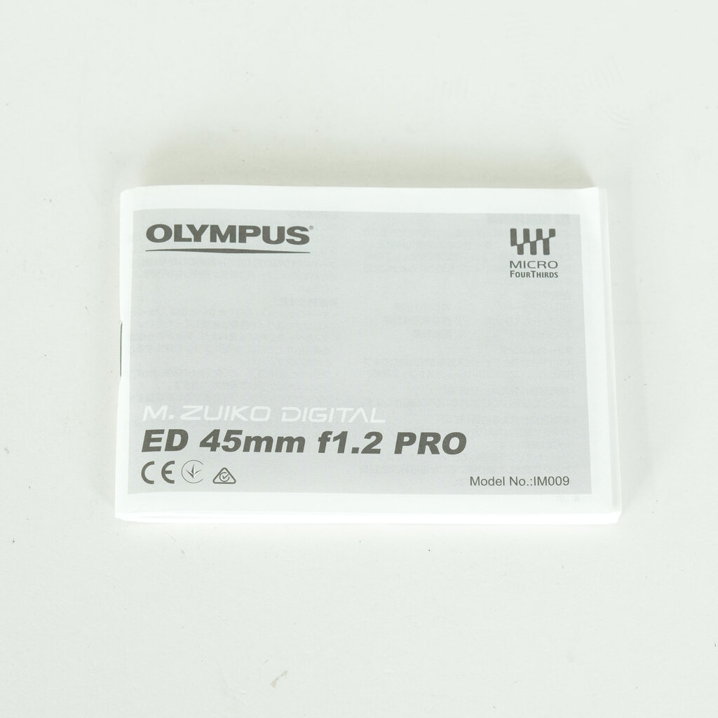 OLYMPUS M.ZUIKO DIGITAL ED 45mm F1.2 PRO